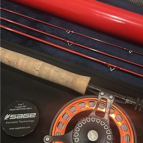 Sage Method 9’6” 7wt and sage evoke reel combo